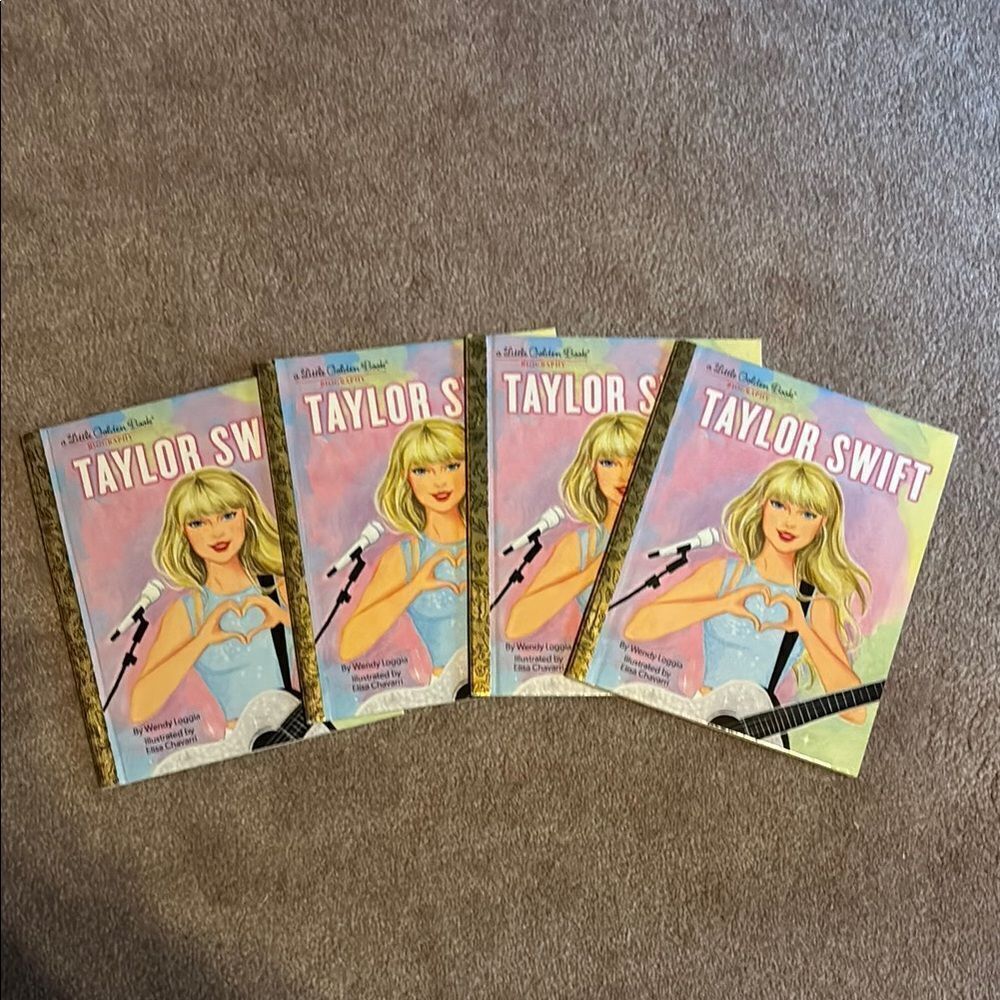Taylor Swift Illustrated  “a little Golden Book” Books Set